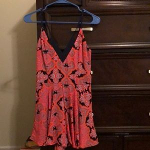 Flirty hot pink romper